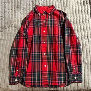 Button down - green / red / blue